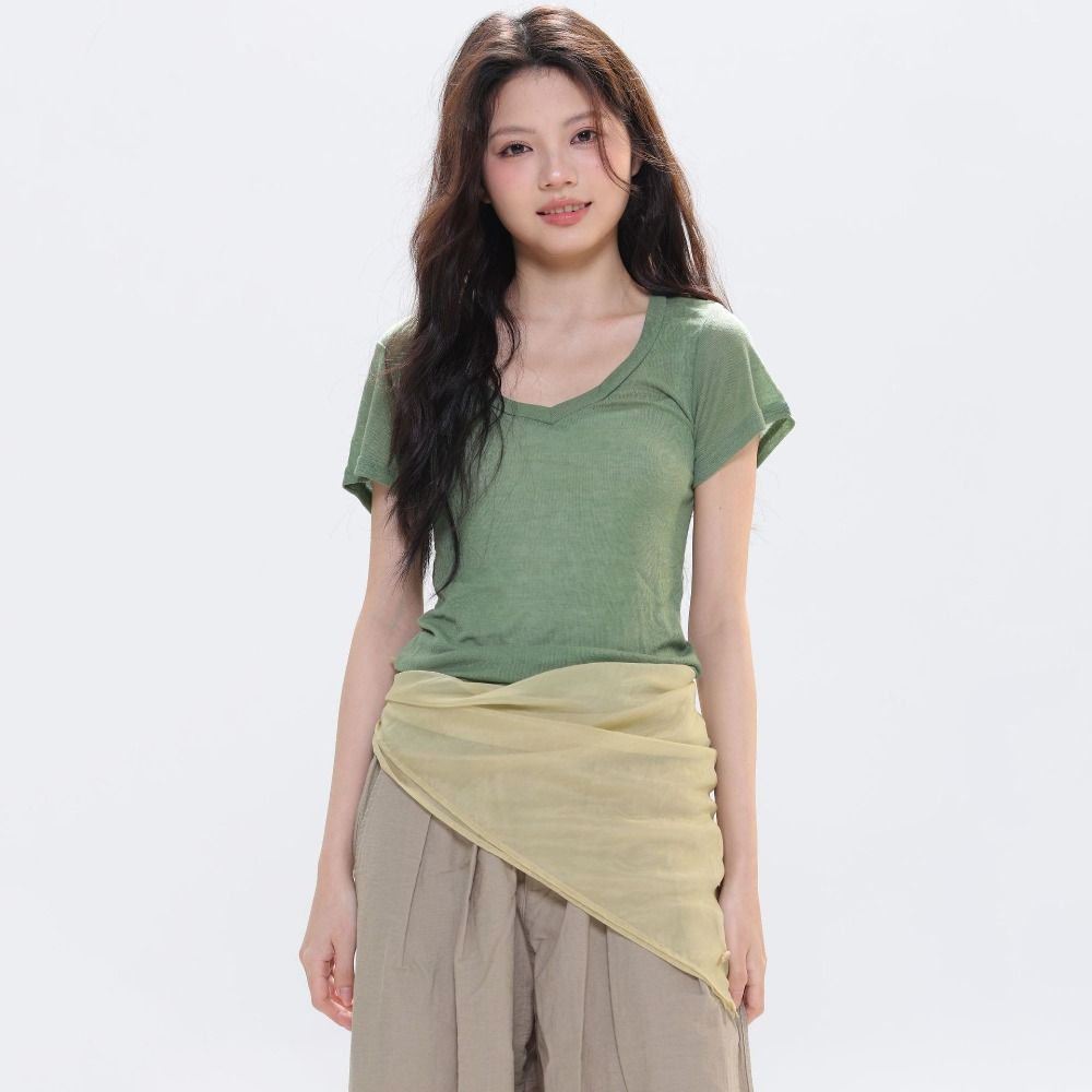 Transparent Cotton Linen Scarves Solid Color Square Handkerchief Small Square Scarf  Beach