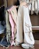 Cargo Pants for Long Wide Cargo With Loose For Hip Cool Bottoms White XL [HIMATI] Women, Pants, Pants, Pockets, Fit, Hop, Dance, - -