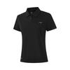Comfortable Breathable Polo Shirt Women Tops Black APLW146-1