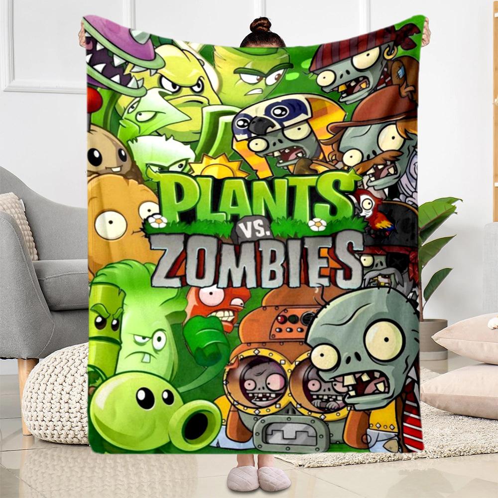 Plants vs. Zombies blankets Suitable for sofas, travel, living rooms also a good gift for friends and family Suitable for all seasons.