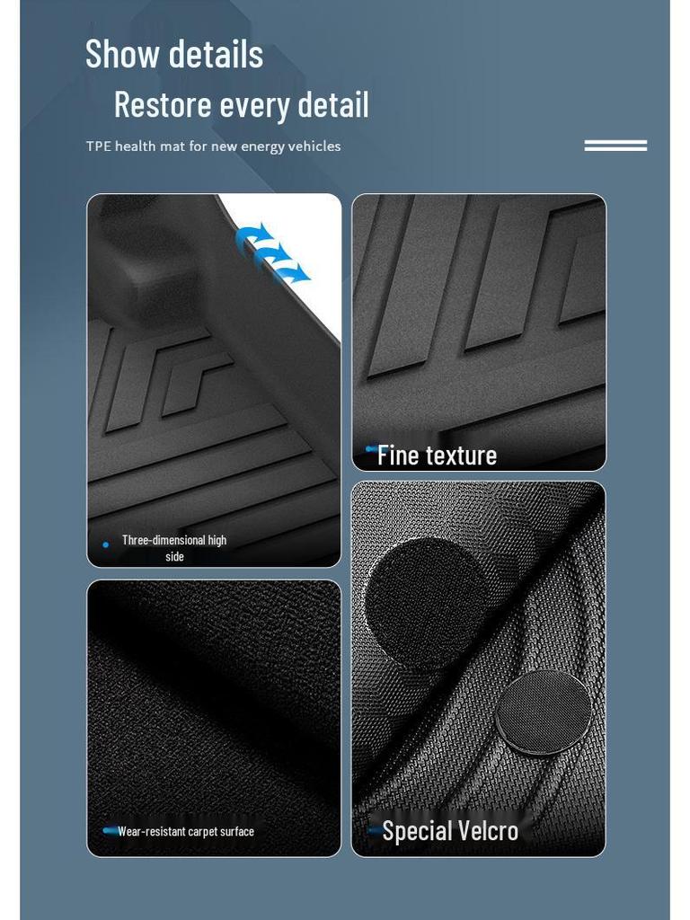 Eco-Friendly TPE Car Floor Mats & Trunk Mat for 25 Honda S7 Models