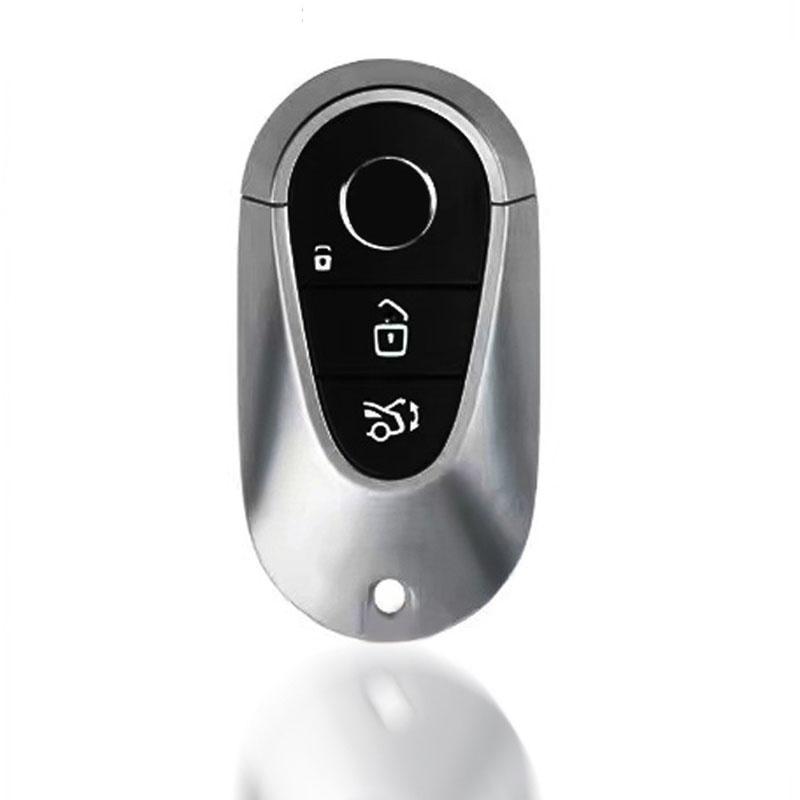 GLC GLB Zinc Alloy Leather Car Remote Key Case Fob Cover Chain For Mercedes Benz 2022 C S Class W206 W223 S350 C260 C300 S400 S