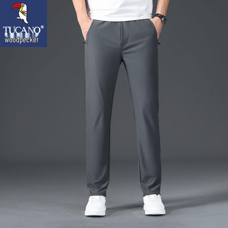 TUCANO Men s Summer Ice Silk Straight-Leg Casual Pants 33