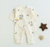 Baby Romper With Pure Cotton Long Sleeve Design For Newborns And Toddlers