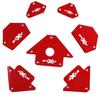 Welding Magnet Set 6 Pcs. Angles 30°-125°, Force 4-11.3 Pr5017 Praxer