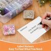 30pcs/set Transparent Plastic Storage Boxes Durable Organizer with Snap Closure Removable Trays for Crafts Jewelry Beads Box Set