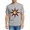 Tshirts For Unisex Fashion Classic Tshirt Red Sun With Face Design Workout Vintage Tshirt Cool Cheap Tshirt Casual