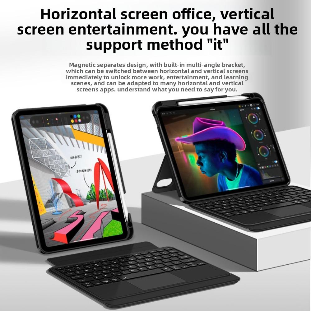 For iPad Pro 11 10.9 12.9 Magnetic Detachable Bluetooth Keyboard Case for iPad Pro Protective Cover