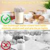 100% Cotton Sourdough Jar Cover,5 PCS Reble Sourdough Bread Proofing Starter Jar Cloth Covers for Most Glass Mason Sour Dough Crock