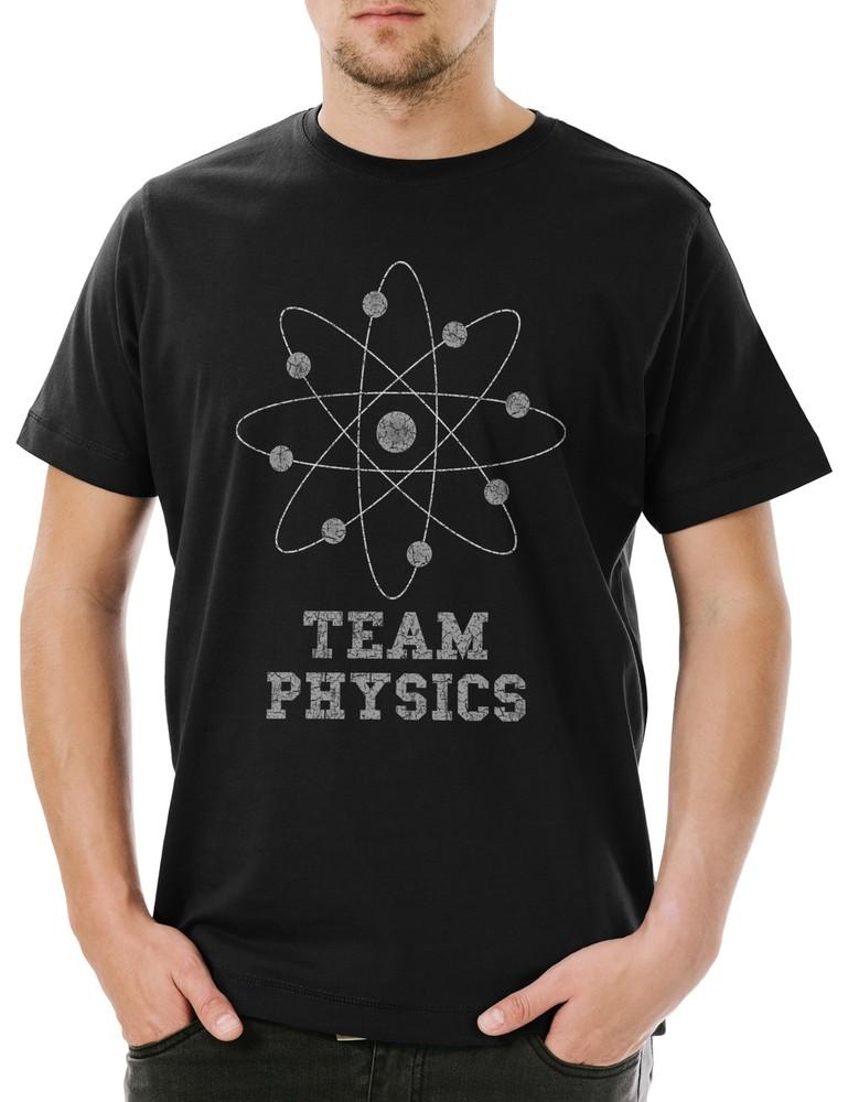 

Team Physics Mens T-Shirt Teacher Fun Teacher Physics Professor Nerd Geek 4XL