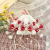 Lolita Butterfly Rabbit Details Student Plush Bag Handheld And Strap Shoulder