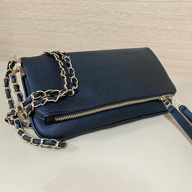 Pu Leather Ladies Shoulder Bag With Envelope Design For Casual Travel Purse