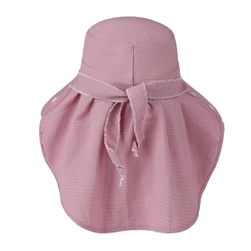 Hat Female Summer Big Brim Shade Outdoor Sunscreen Mask Face Cover Cycling Cold Hat Breathable Tea Picking Hat Working Hat