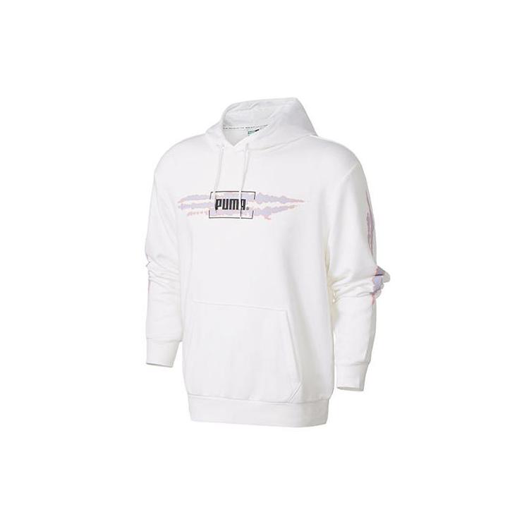 PUMA Sweatshirts Men's White Hooded Moderate Regular 598504-02