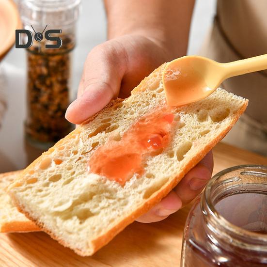 Dwustronna silikonowa szpatułka Cienka skrobaczka do słoików Małe skrobki do makijażu Mini skrobak i rozprowadzacz do żywności do dżemów pieczenia gotowania