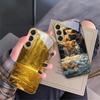 Wspaniałe krajobrazy Dla Samsung Galaxy S26 S20 FE S21 S22 S23 Plus S24 Ultra S25Ultra S21+ S22Plus Złote szklane etui na telefon