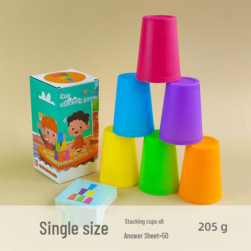 

Детские обучающие стаканчики для скоростной сборки - Интерактивная настольная игра для детского сада и игры родителей с детьми