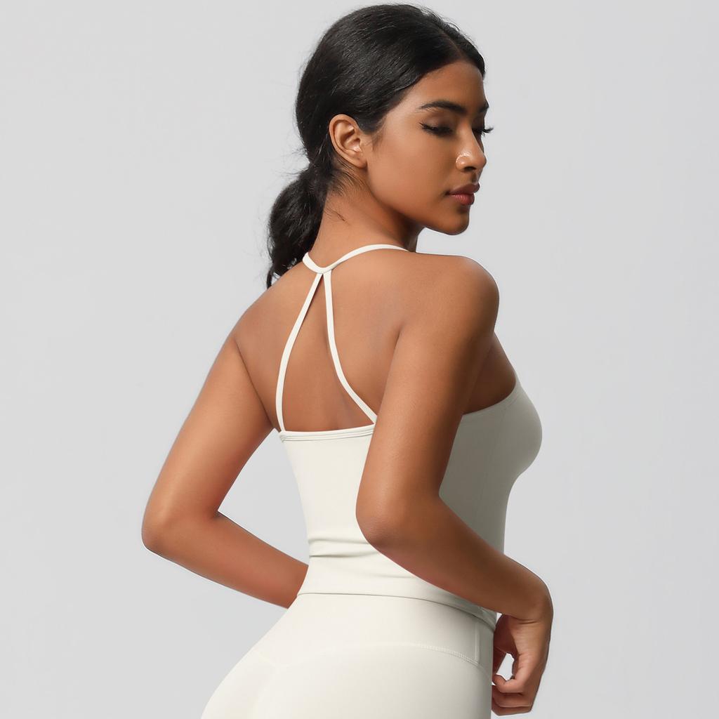 Women High Quality Sport Tank Tops With Chest Pads Compressed Quick-dry Super Elastic Suitable For Running Gym Fitness Training Yoga