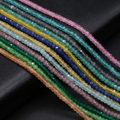 Mărgele din piatră naturală Mărgele fațetate Mărgele în formă de abac Charms 2x3 MM pentru fabricarea de bijuterii DIY colier brățară cercei accesoriu