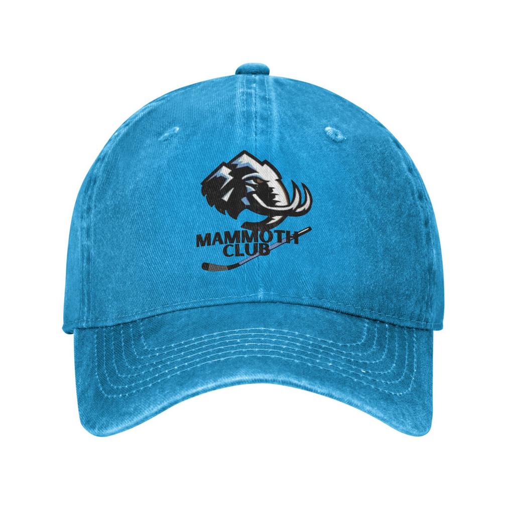 Mode Hockey Team Mammuthus Baseballkappe Unisex Stil Used Look Gewaschen Kopfbedeckung Outdoor Sommer Unstrukturiert Weiche Kappen Hut
