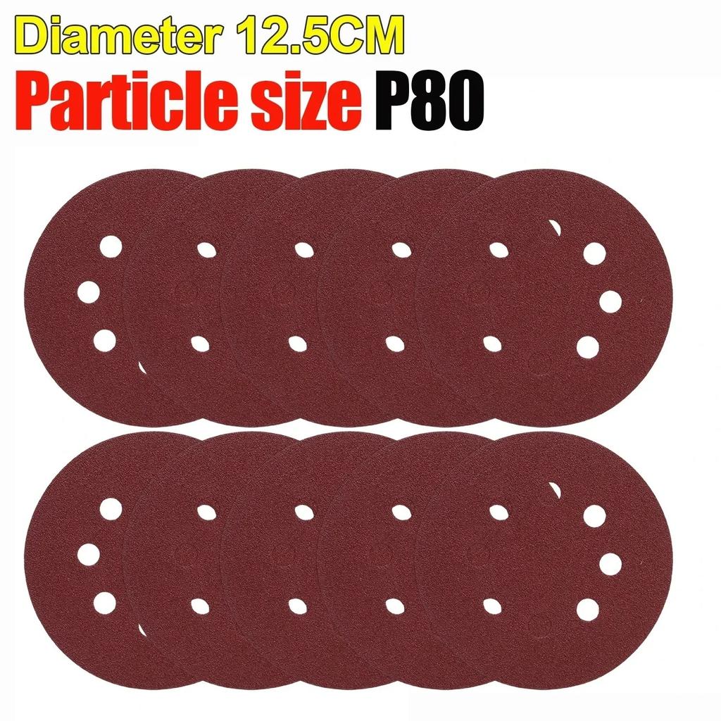 Universal 8 Hole Sanding Discs 125mm Sandpaper for Metal Wood Glass Sander Polishing Pads Home Abrasive Tools 40~3000 Grit