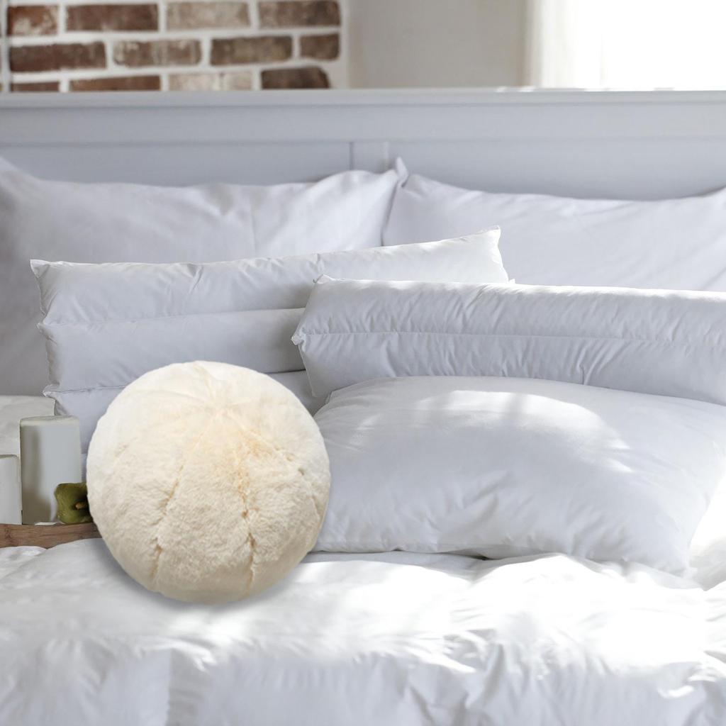 white backrest pillow