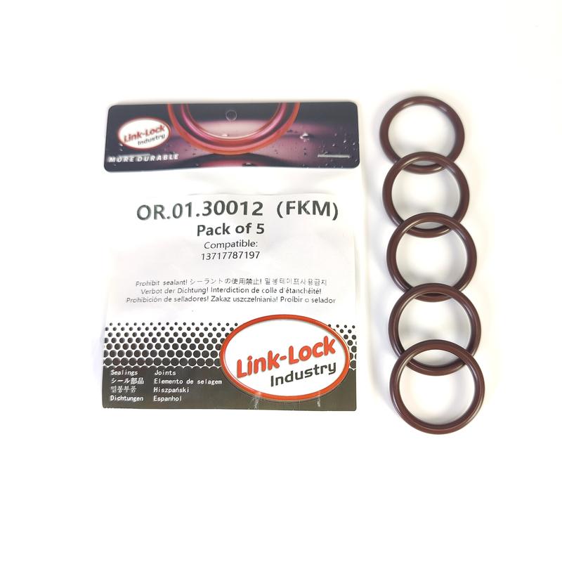 LINK-LOCK 5PCS FKM Viton OR.01.30012 Engine Intake Pipe O-Ring 13717787197 for BMW N47 M47 N54 N57 M57