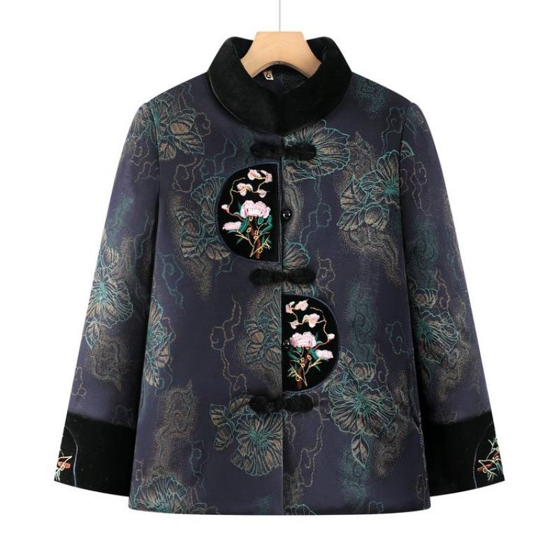 

Новая зимняя куртка с подкладкой, утолщенная куртка, бархатная хлопковая одежда 6XL [Recommended 160-82.5kg] синий