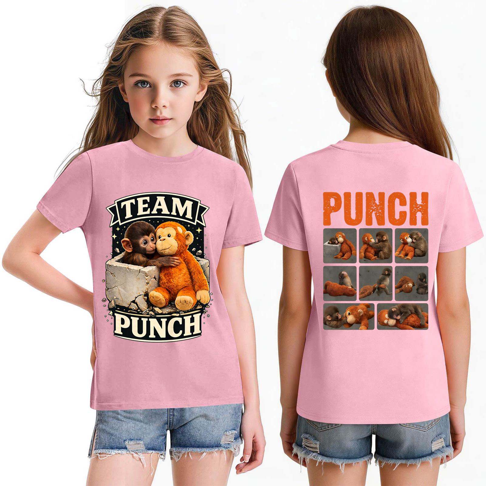 

Girls Crew Neck Casual Short Sleeve T Shirt Animal Graphic Print Cotton Top Soft Lightweight Summer Tee for Kids 110