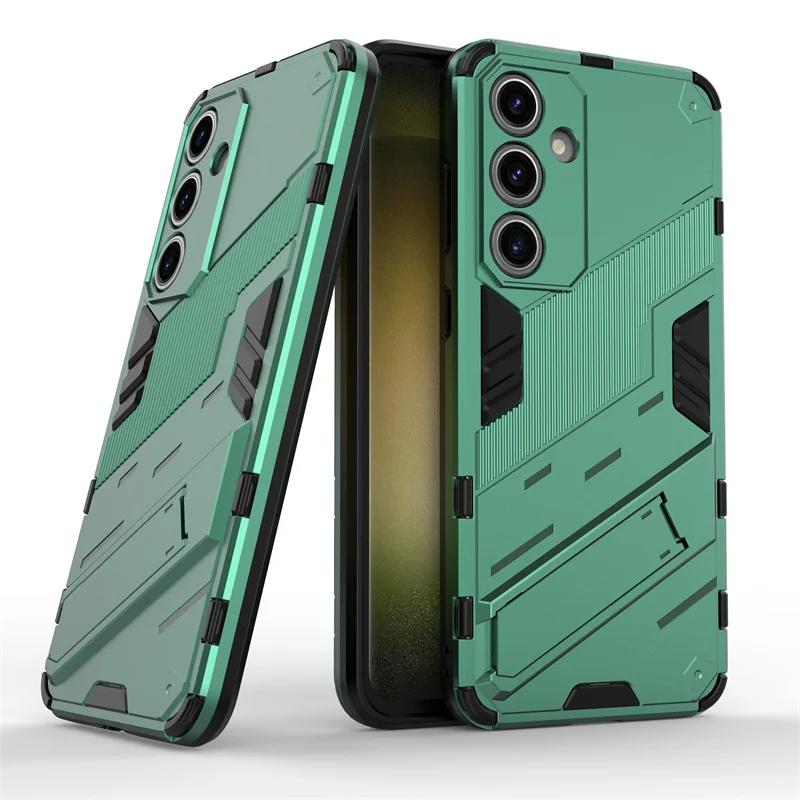 For Samsung Galaxy S24 FE 5G Case Car Magnetic Holder Armor Phone Cover For Sumsung S24FE S 24 FE 24FE 5G Soft Frame Coques