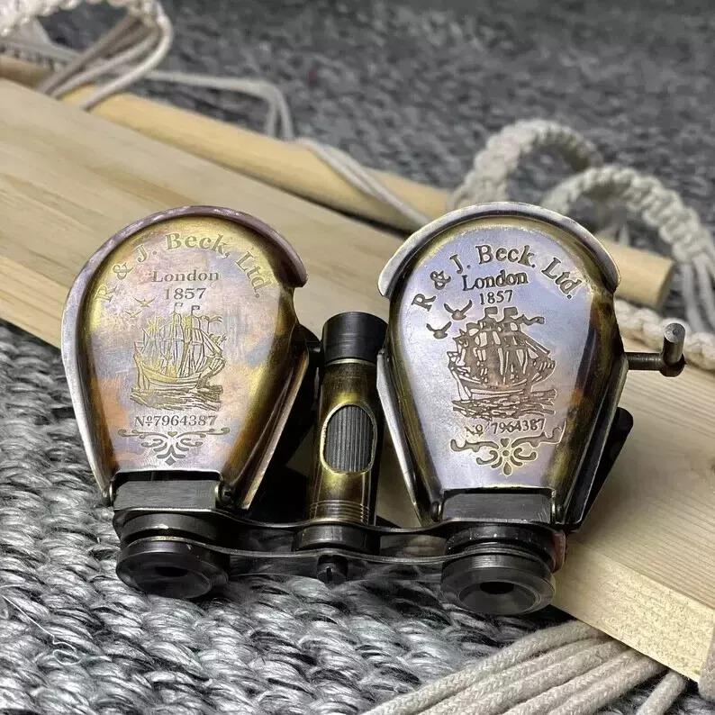 

Binocular Nautical Spyglass telescope london 1857 binocular antique