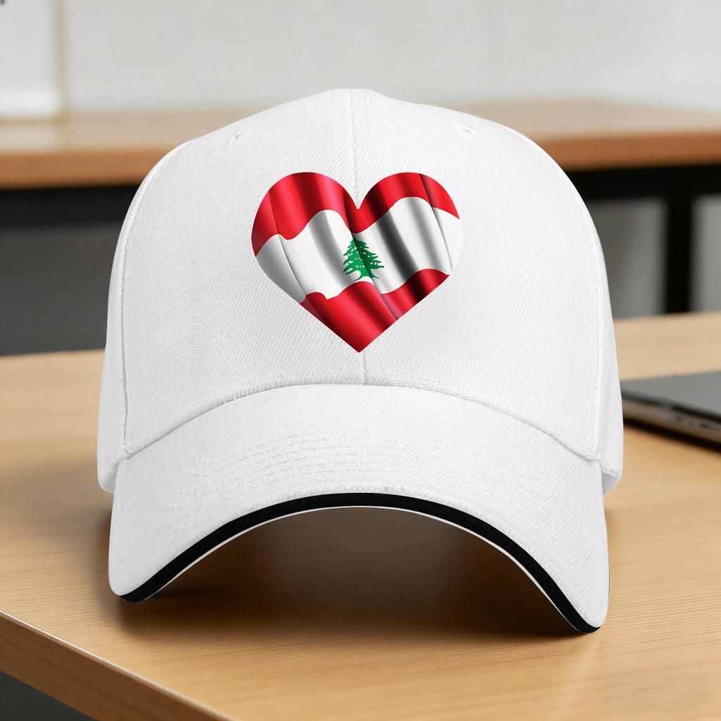 Lebanon Flag Sun Baseball Cap Summer Women Unisex Design Trucker Hat Adjustable Casual Hiking Fishing Baseball Caps