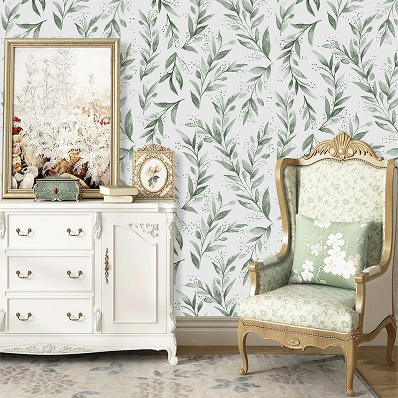 

Самоклеящиеся наклейки на стену, обои, водостойкие декоративные зеленые растения, ПВХ, сделай сам, украшения для дома