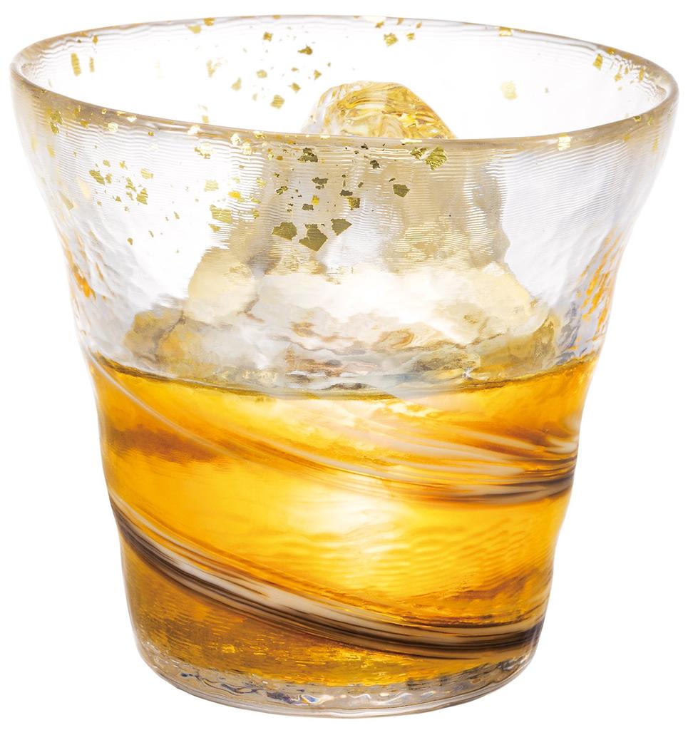 ADERIA Tsugaru Vidro Hyoka Kinsai Rocks Glass Tåke 300ml Laget i Japan Spesial Treboks Highball Whisky Beer Sake Shochu Stilig Brandy Beer Gift
