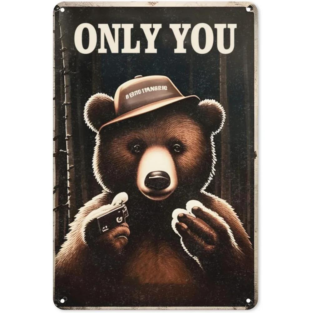Warning Metal Tin Signs Plaque Prevent WildFires Wall Decoration Vintage Iron Painting Art Posters for Forest Home Cafe Club Bar