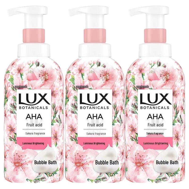 LUX Botanical Essential Oil Cherry Blossom Bubble Shower Gel