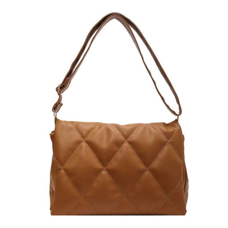 Large capacity shoulder bag, new trendy and versatile, high-end texture temperament women's bag, simple retro messenger tote bag