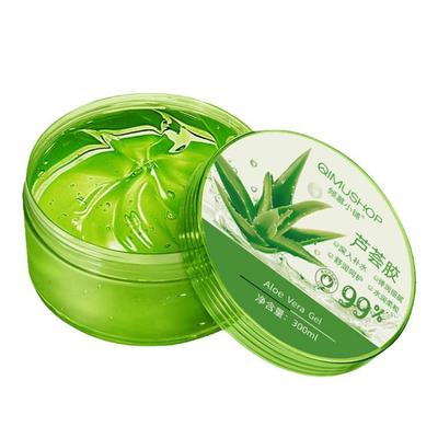 Novo gel de aloe vera 99% creme facial natural, creme reparador solar, hidratante, clareador, removedor de acne, gel calmante, cuidados com a pele para mulheres, 300g