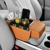 PU Leather Center Console Armrest Cushion Portable Storage Box New Car Armrest Pillow  Universal