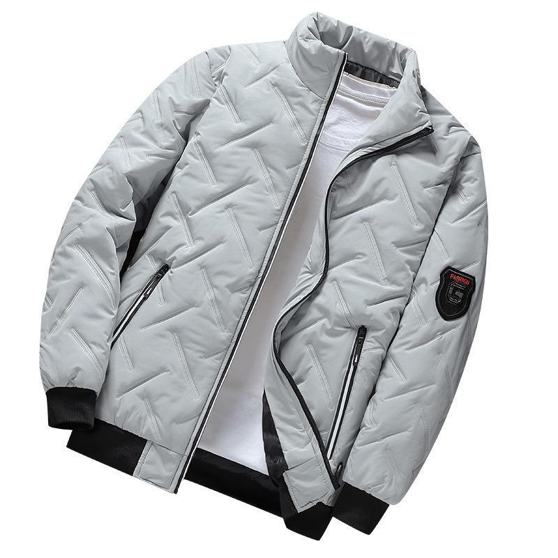 Herrenjacke Herbst und Winter neu Herren Baumwolljacke trendige kurze Stehkragen leichte Daunenbaumwolljacke Herren