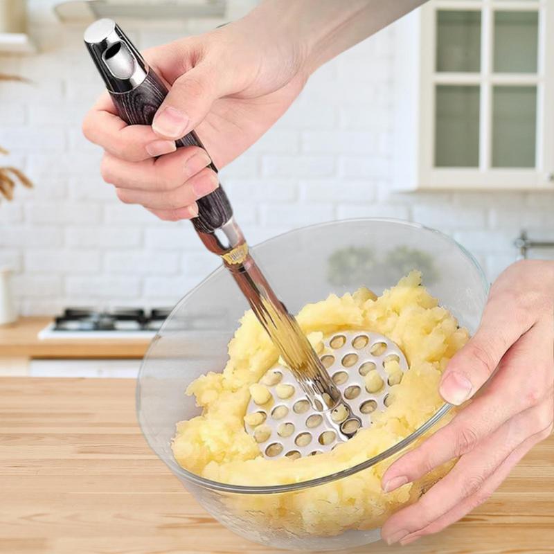 Masher Kitchen Tool Stainless Steel Kitchen Fruit Ricers Pumpkin Ricer Bean Masher Tool For Bean Root Vegetables Purees Baby