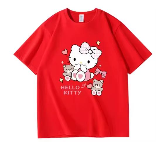 Roundneck Hotselling Top Versatile T Shirt Clothing 2026 Sanrio Hello Kitty Women s T Shirt Casual Shortsleeve S