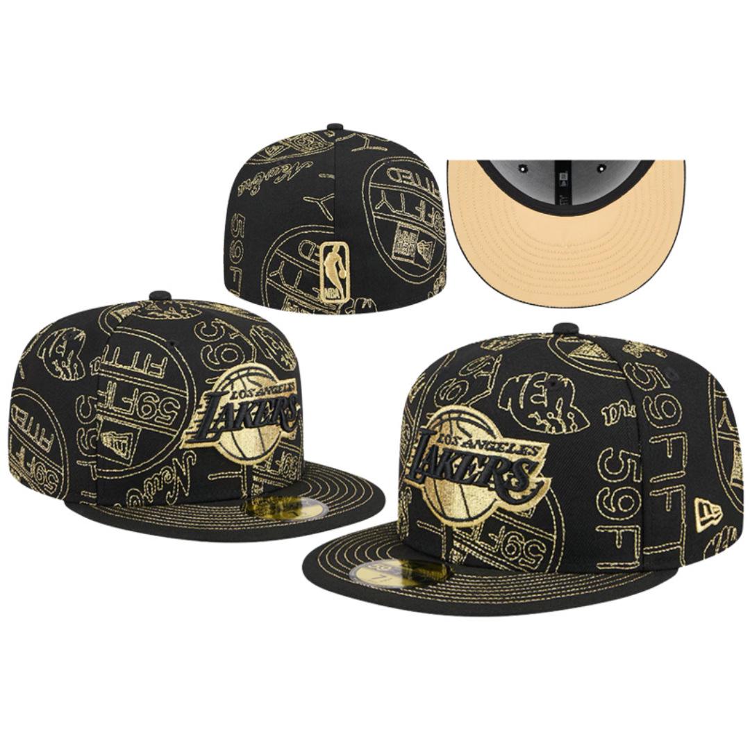 LA Lakers Flat Brim All-Star Baseball Cap - NY Baseball & NBA Team Hat 60.6cm