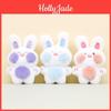 Chaveiro de Coelhinho de Pelúcia Adorável Coelhinho de Pelúcia Fofo Pingente de Bolsa Brinquedo Macio 12cm