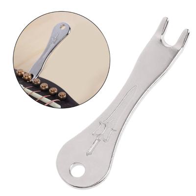 12 Stück Gitarren-Stegstifte mit 1 Stück Brückenstift-Abzieher-Entferner, 1 Stück Gitarrensattel, 1 Stück Gitarrenmutter