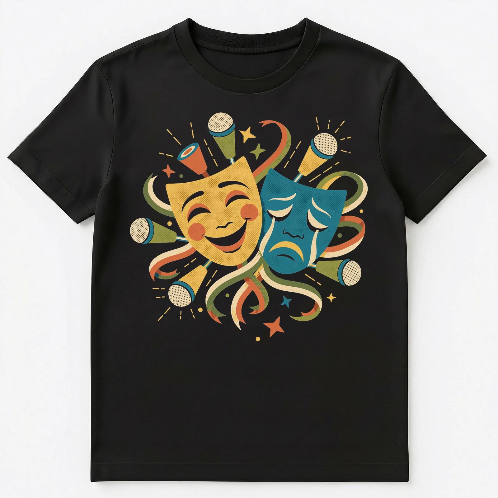 

Actor Comedy Tragedy Masks Performing Arts Unisex T-Shirt XL