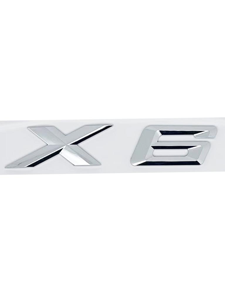 3D ABS Letter Badges for Trunk Emblem Suitable for BMW X6 Models E71 F16 E72 G06 As Well As XDRIVE 30d 28i 30i 35i 50i
