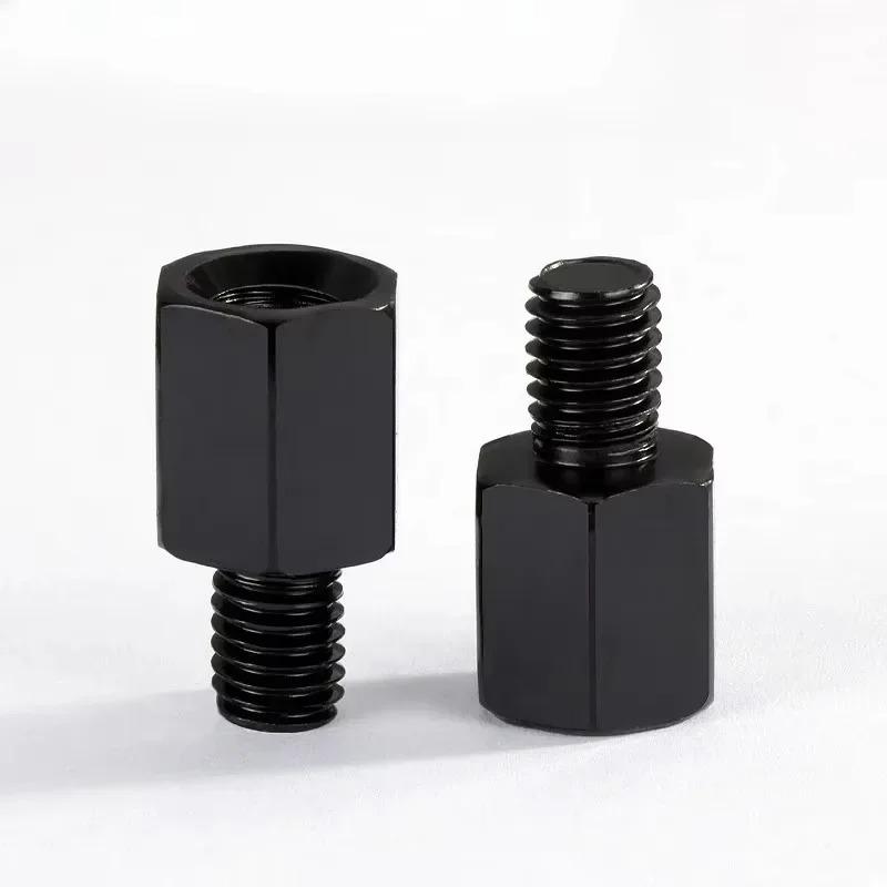 Rearview Mirrors Bolt Clockwise Anti-clock Right Left Melectric Vehicle Thread Pair Black Mirror Adapters M10 10MM M8 8M
