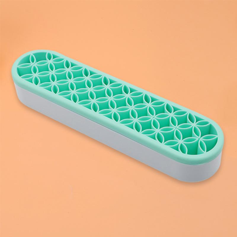 1PCS Silicone Drying Rack Makeup Pen Square Storage Box Silicone Display Rack