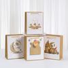12pcs Eid Mubarak Gift Bags Islamic Paper Gift Bags with Golden Lantern Mosque Designs for Ramadan Gifting